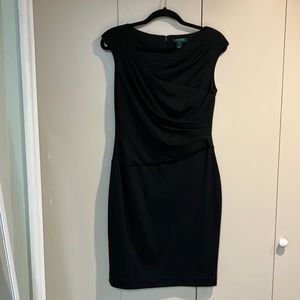 RALPH LAUREN Size 8 black dress.